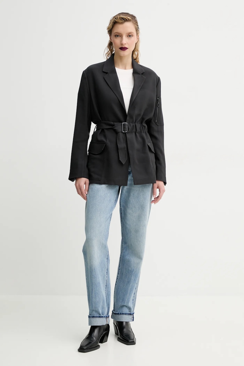 Пиджак G-Star Raw цвет чёрный однобортный однотонный D26460-D714 Пиджак G-Star Raw цвет чёрный однобортный однотонный D26460-D714