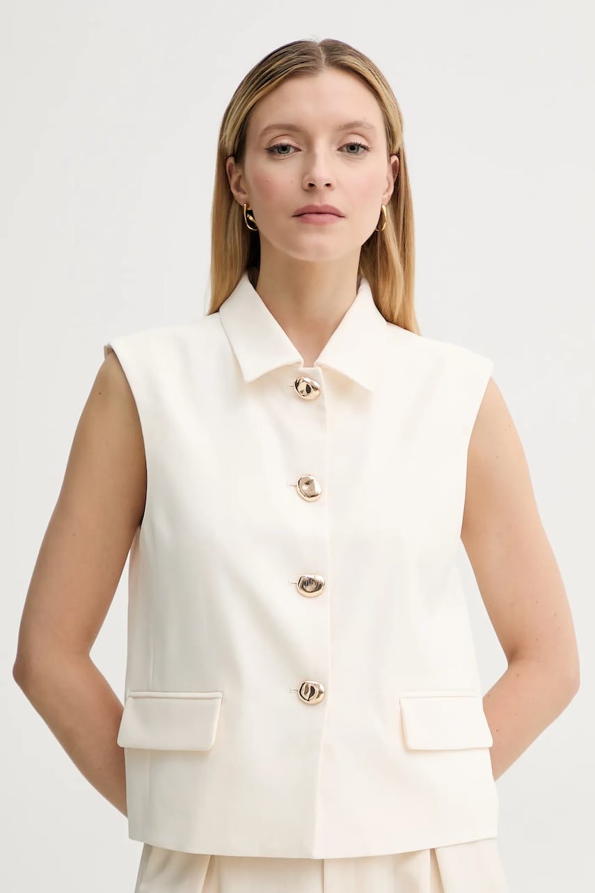 Herskind vestă Brian culoarea bej, un singur rand de nasturi, 5533519(G) Herskind vestă Brian culoarea bej, un singur rand de nasturi, 5533519(G)