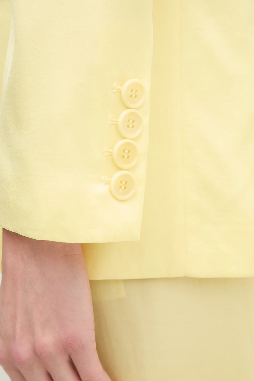 Σακάκι Ermanno Firenze χρώμα: κίτρινο, 56TI023EL1 φωτογραφία