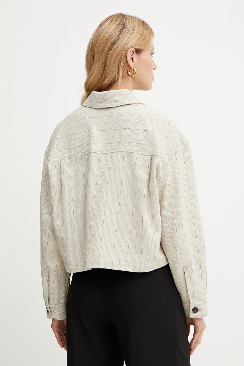 Košilová bunda ze lněné směsi MAX&amp;Co. (obrázek 3)