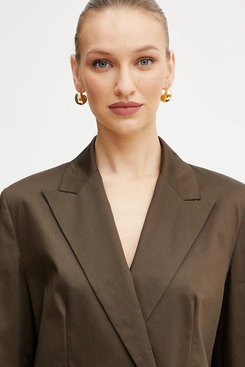 Σακάκι MAX&Co. χρώμα: καφέ, 2516041084200 φωτογραφία