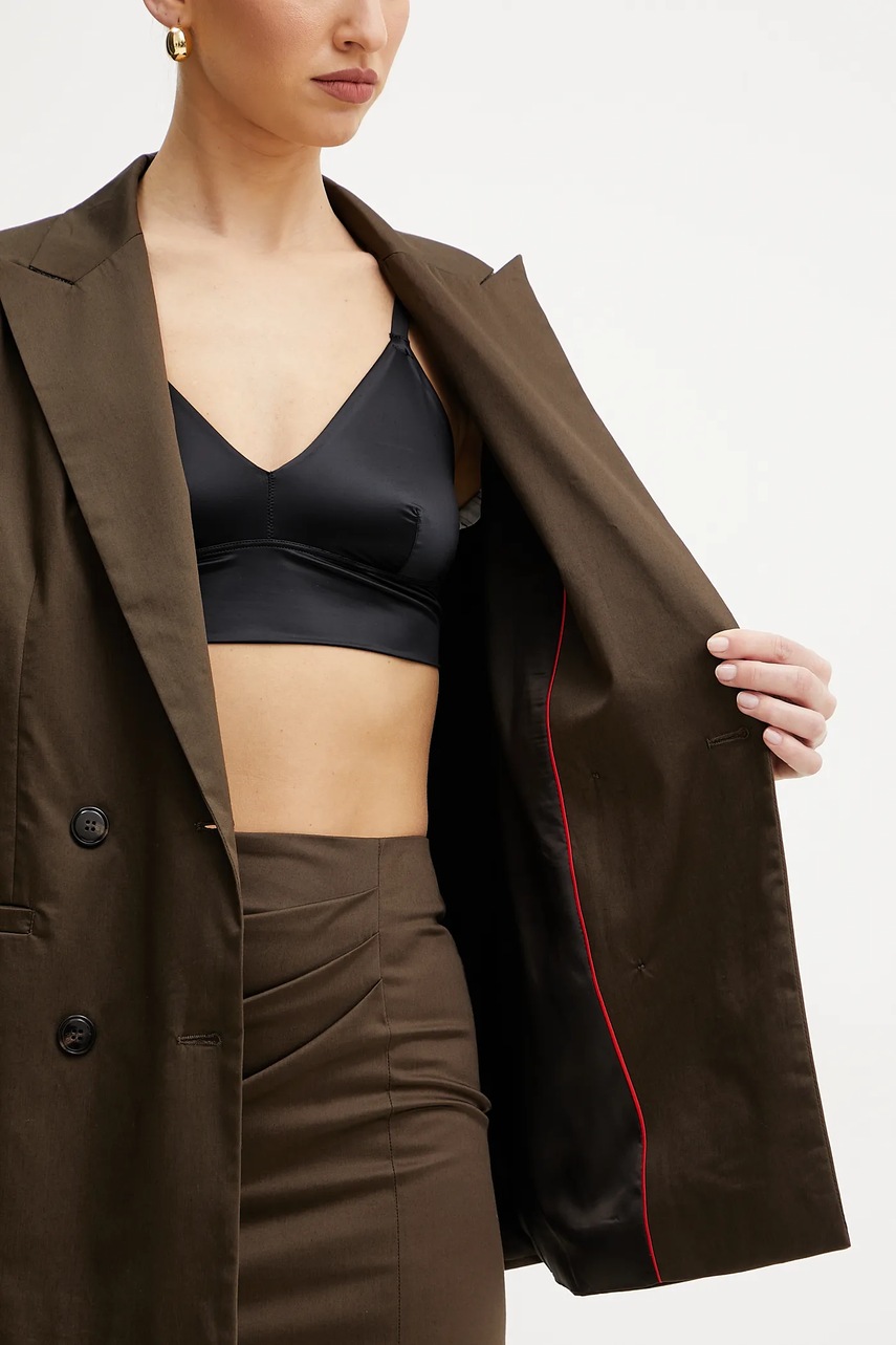 Σακάκι MAX&Co. χρώμα: καφέ, 2516041084200 φωτογραφία