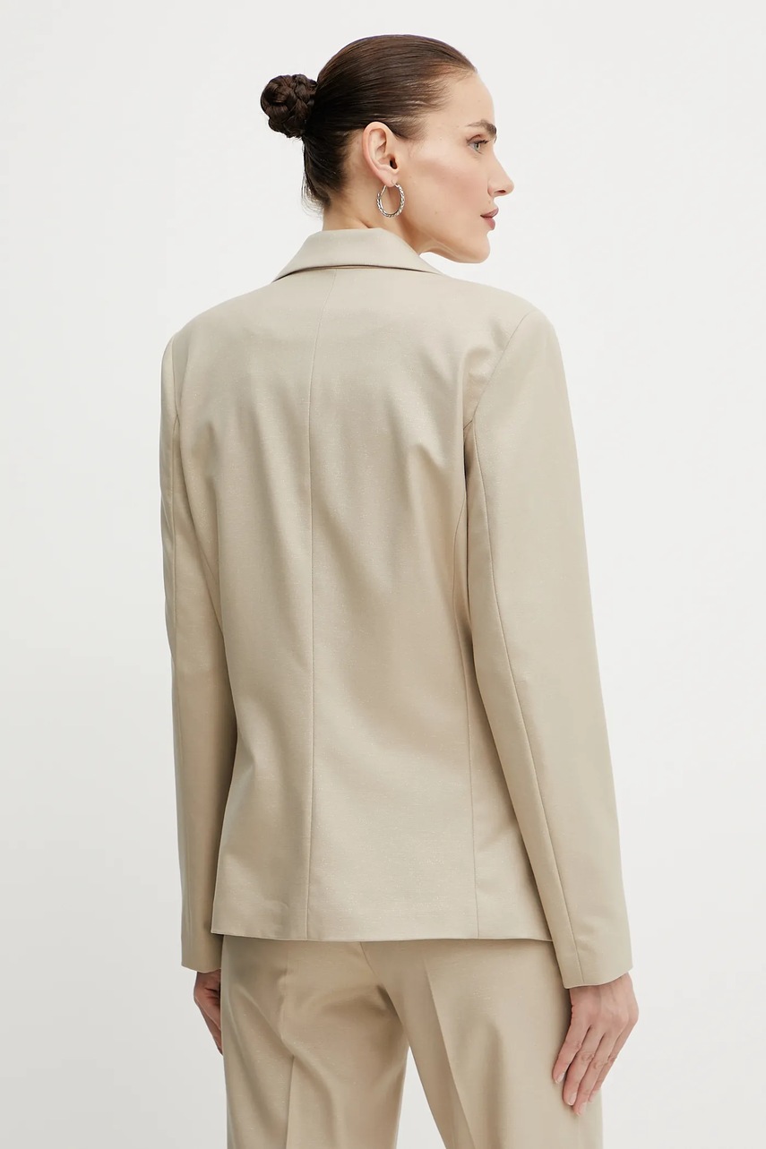 Σακάκι Morgan VLUX.F χρώμα: μπεζ, VLUX.F φωτογραφία