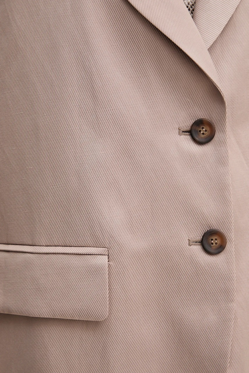 Blazer με μείγμα λινών Marc Aurel χρώμα: μπεζ, 3925-1020-93406 φωτογραφία