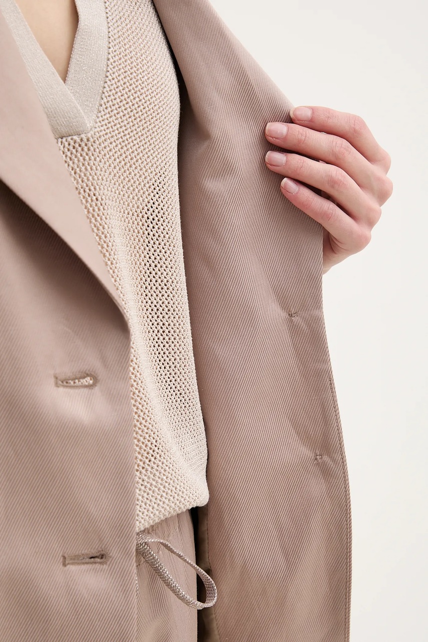 Blazer με μείγμα λινών Marc Aurel χρώμα: μπεζ, 3925-1020-93406 φωτογραφία