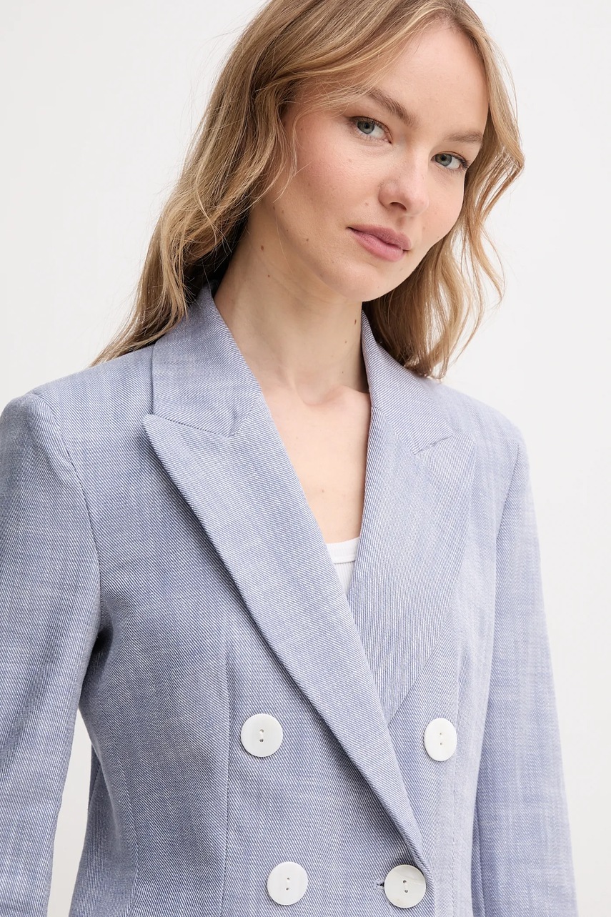 Βαμβακερό blazer Pedro del Hierro χρώμα: μπλε, 6759162 φωτογραφία