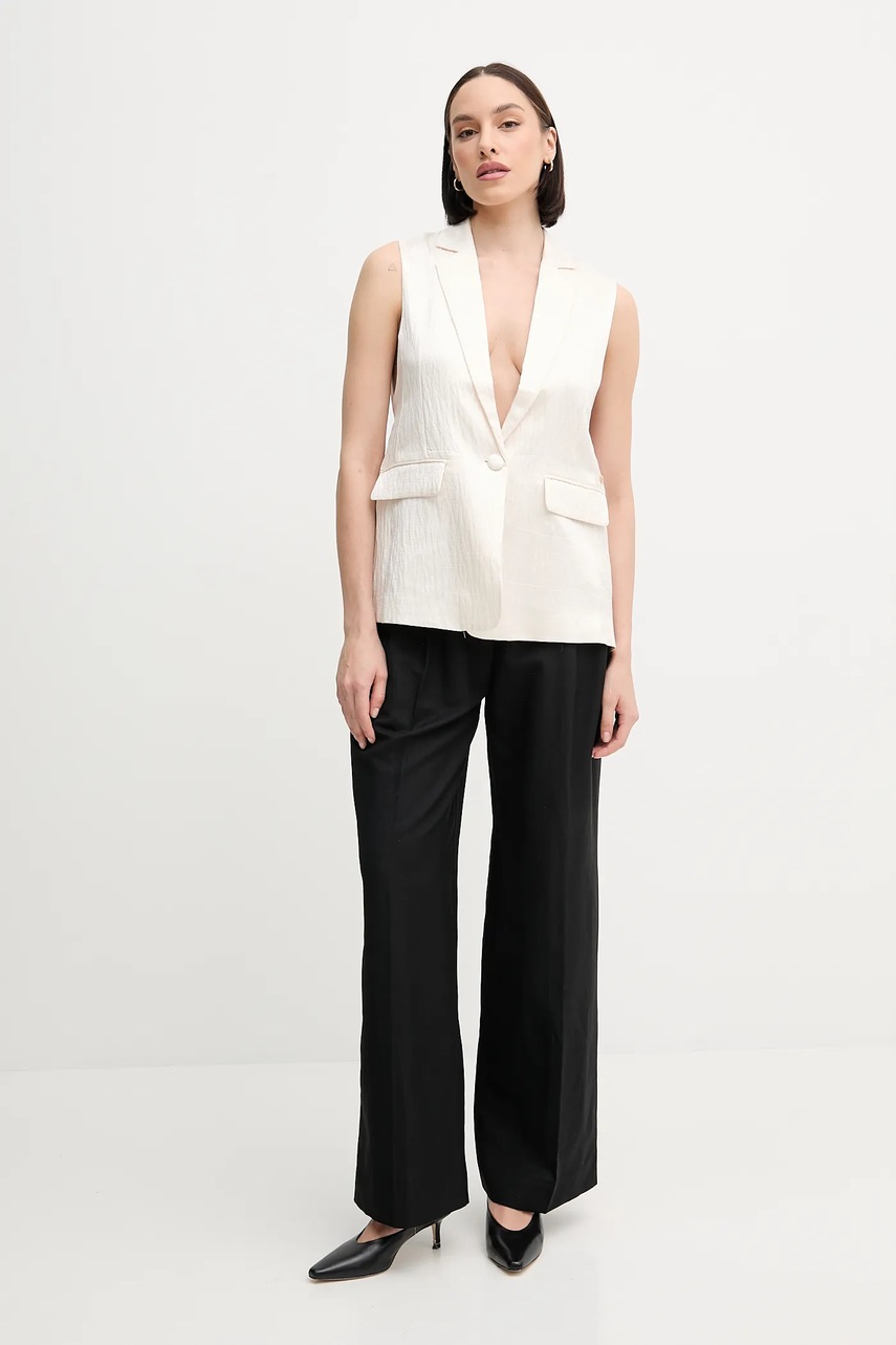 Безрукавка Pedro del Hierro цвет бежевый однобортная 7319822