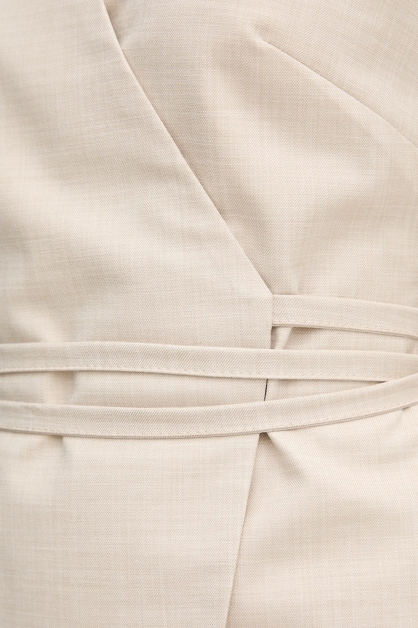 Γιλέκο Sandro Ferrone χρώμα: μπεζ, S23XBEBAFATA φωτογραφία