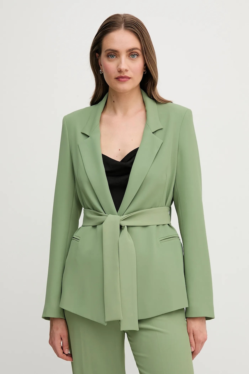 Sandro Ferrone sacou culoarea verde, desfacut, neted, S25XBEFASTY