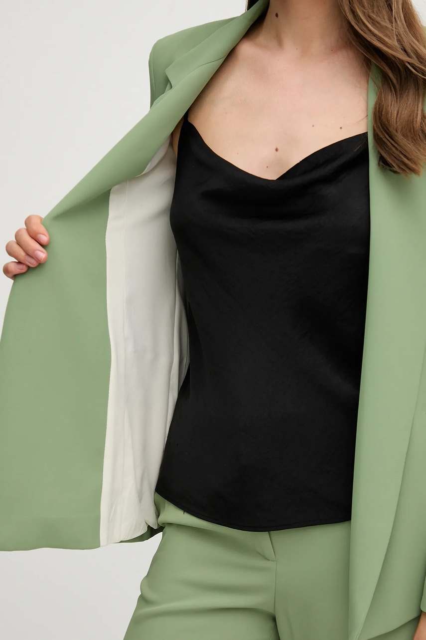 Σακάκι Sandro Ferrone χρώμα: πράσινο, S25XBEFASTY φωτογραφία