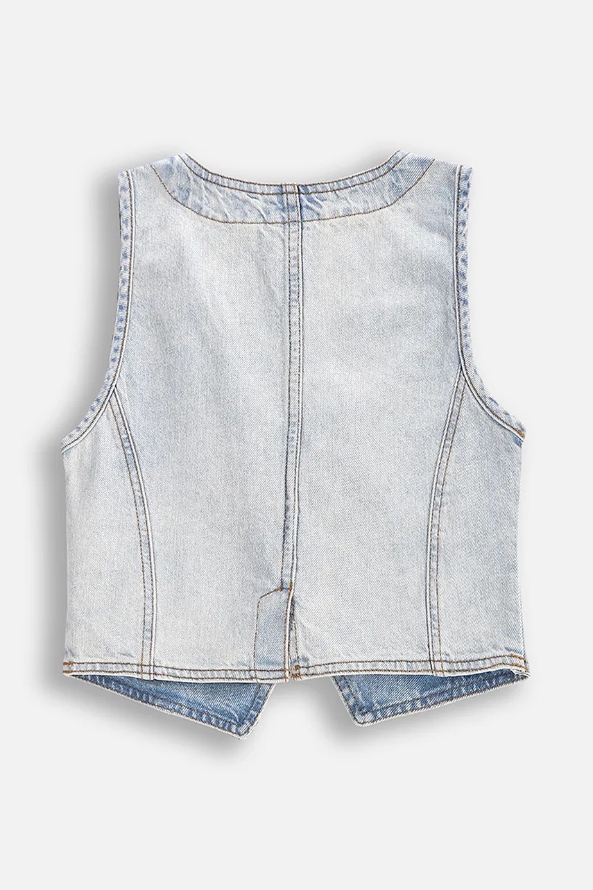 Детский жилет Coccodrillo цвет серый JEANS COLLECTION GIRL