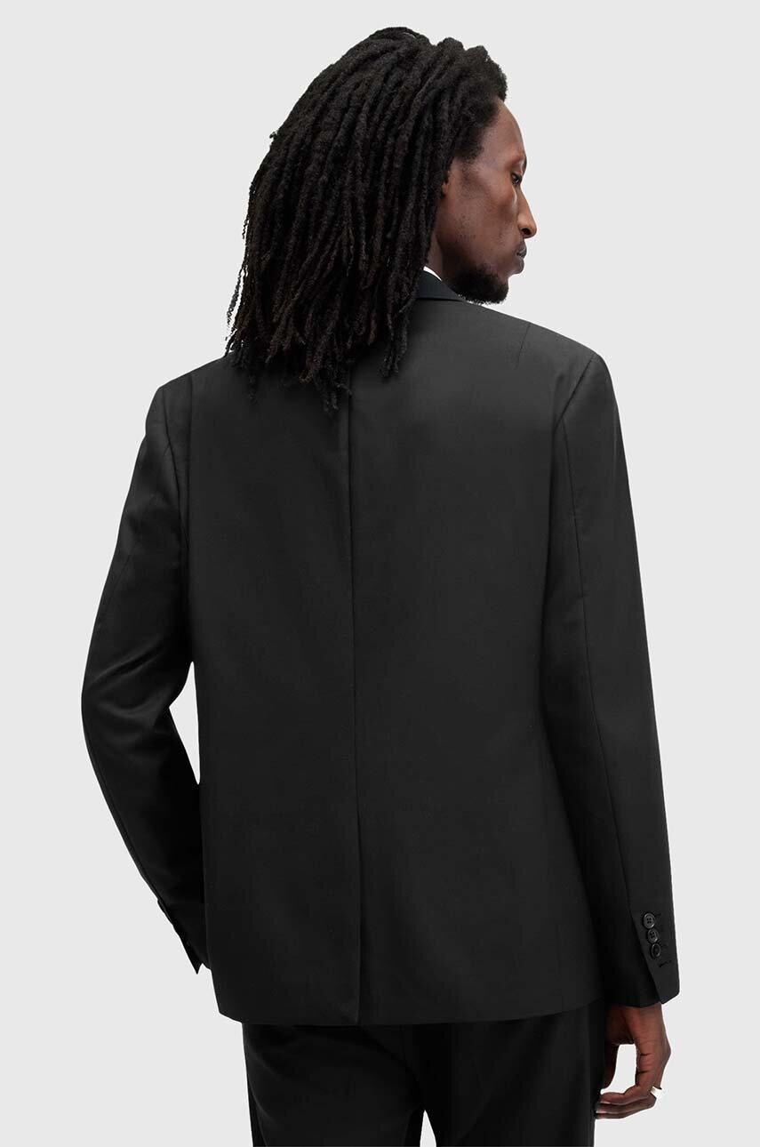 Μπλέιζερ με μίγμα μαλλιού AllSaints TISBURY χρώμα: μαύρο, M029QB φωτογραφία