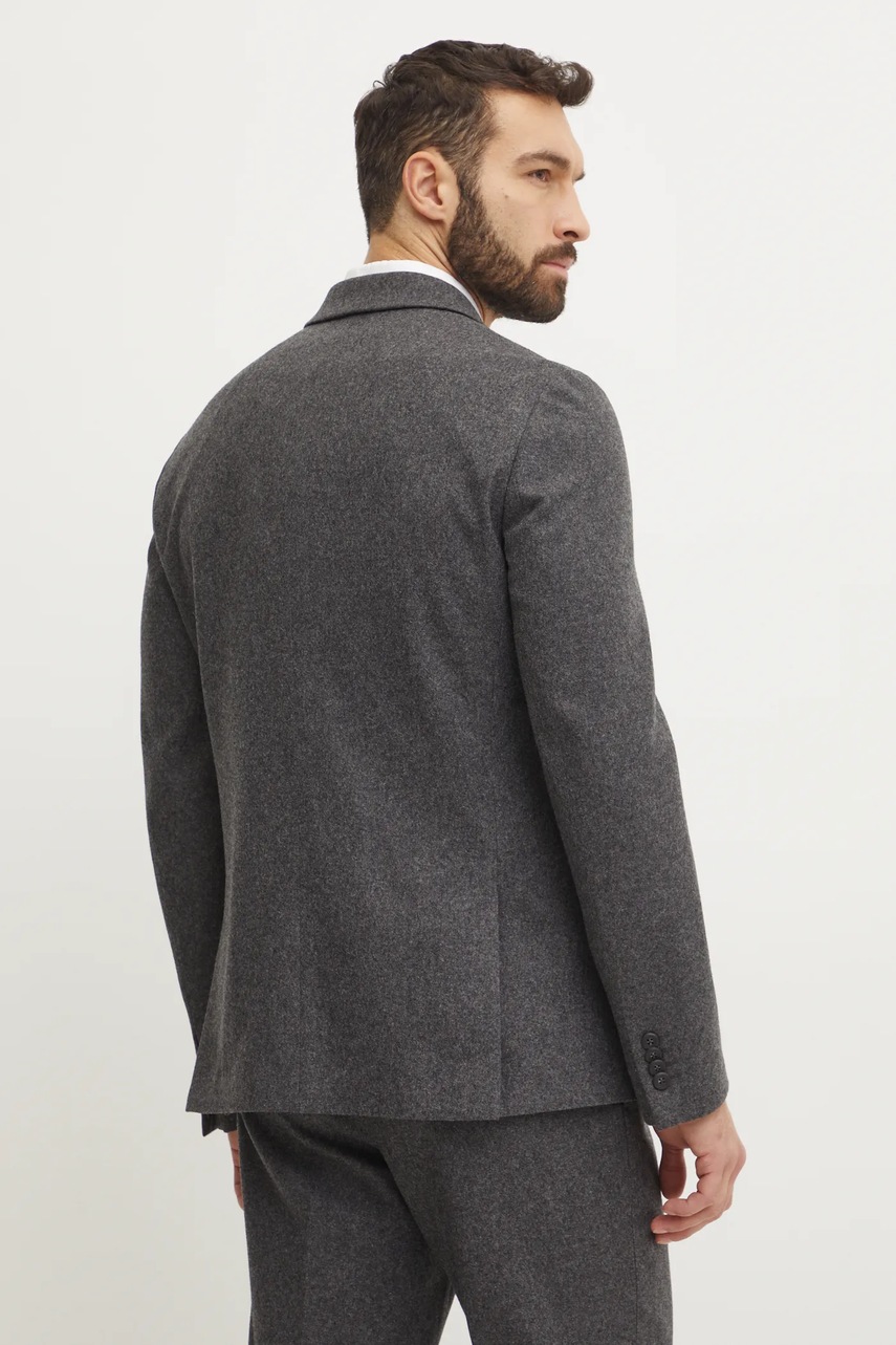 Вовняний піджак Calvin Klein колір сірий K10K113923 