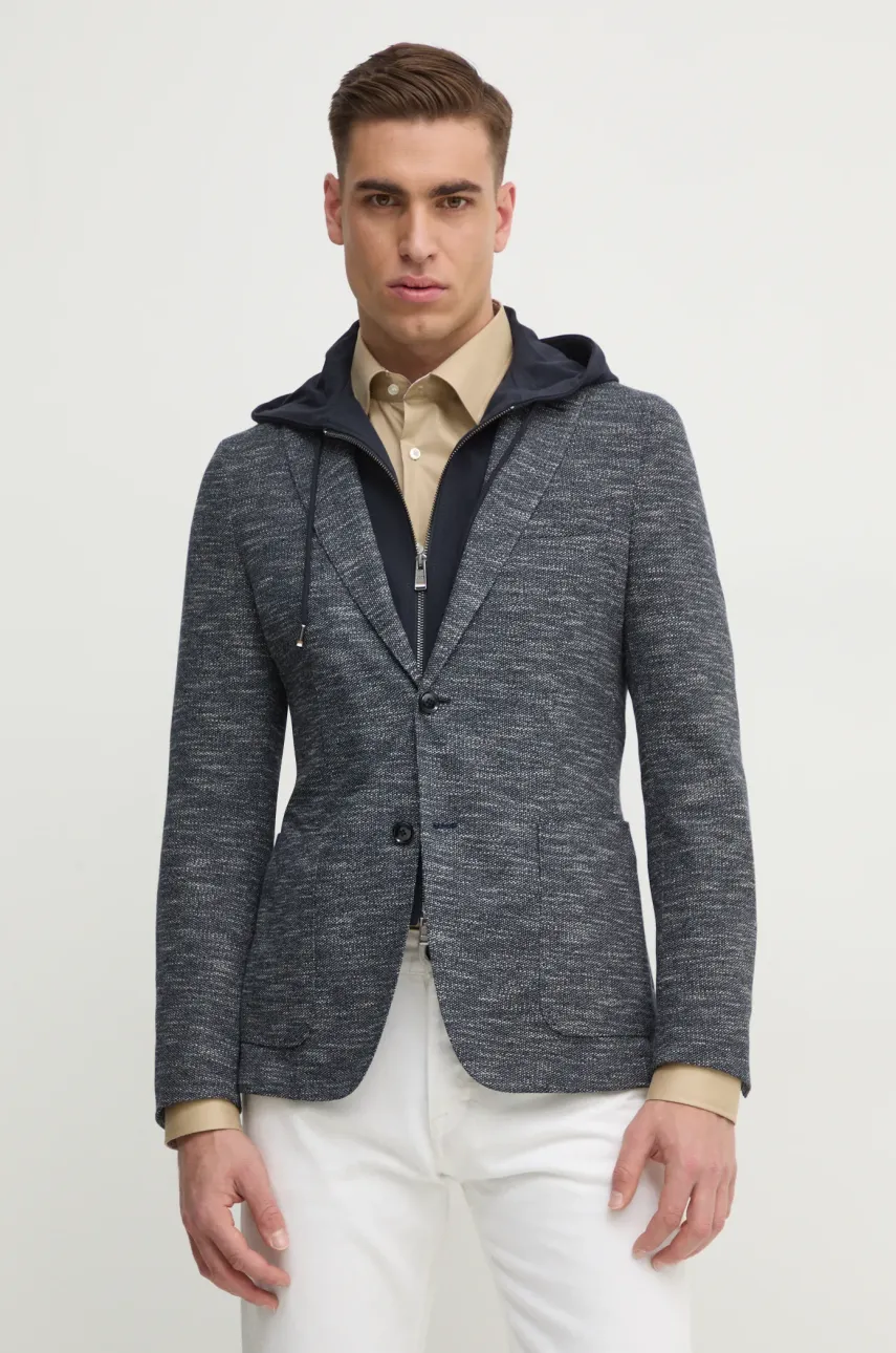 BOSS sacou barbati, culoarea albastru marin, 50535007