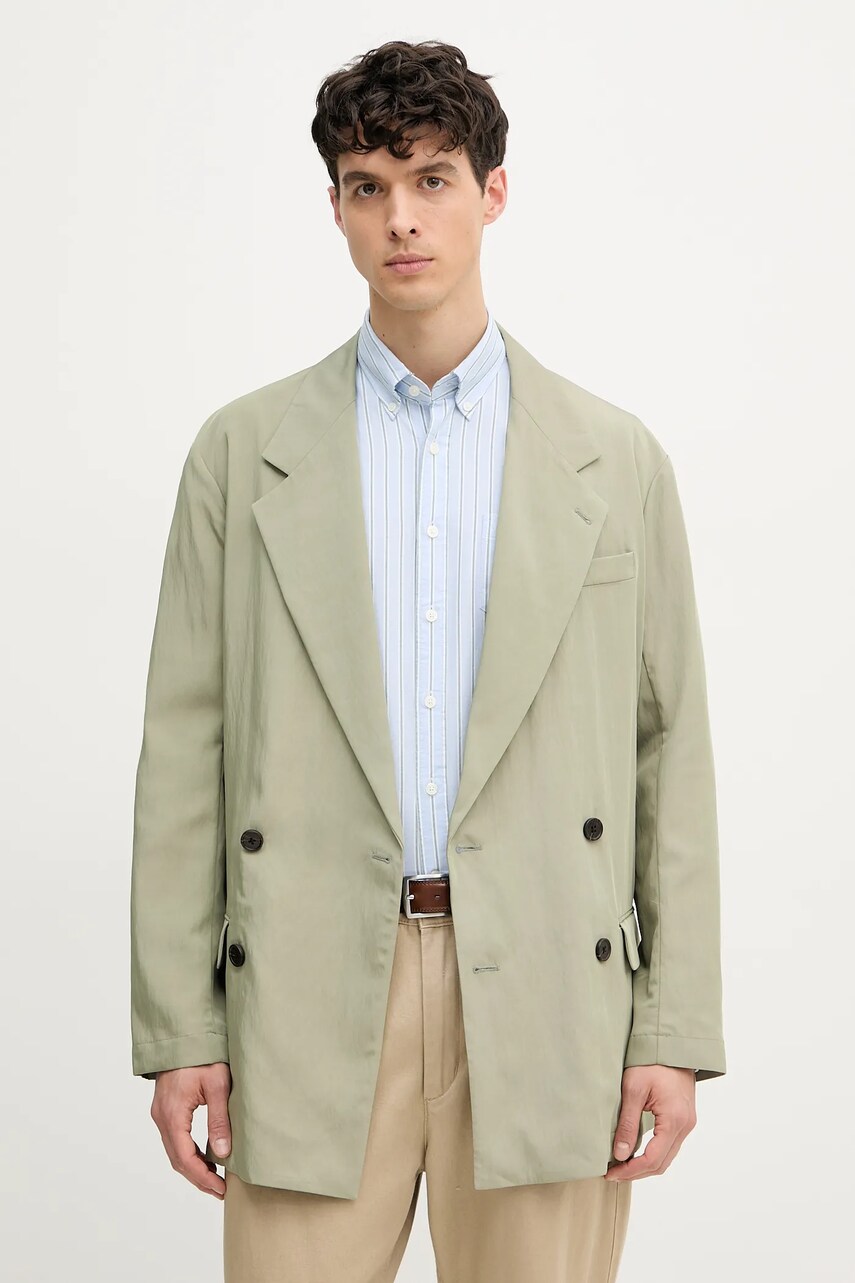 Emporio Armani sacou bărbați, culoarea verde, EM002568 AF13710