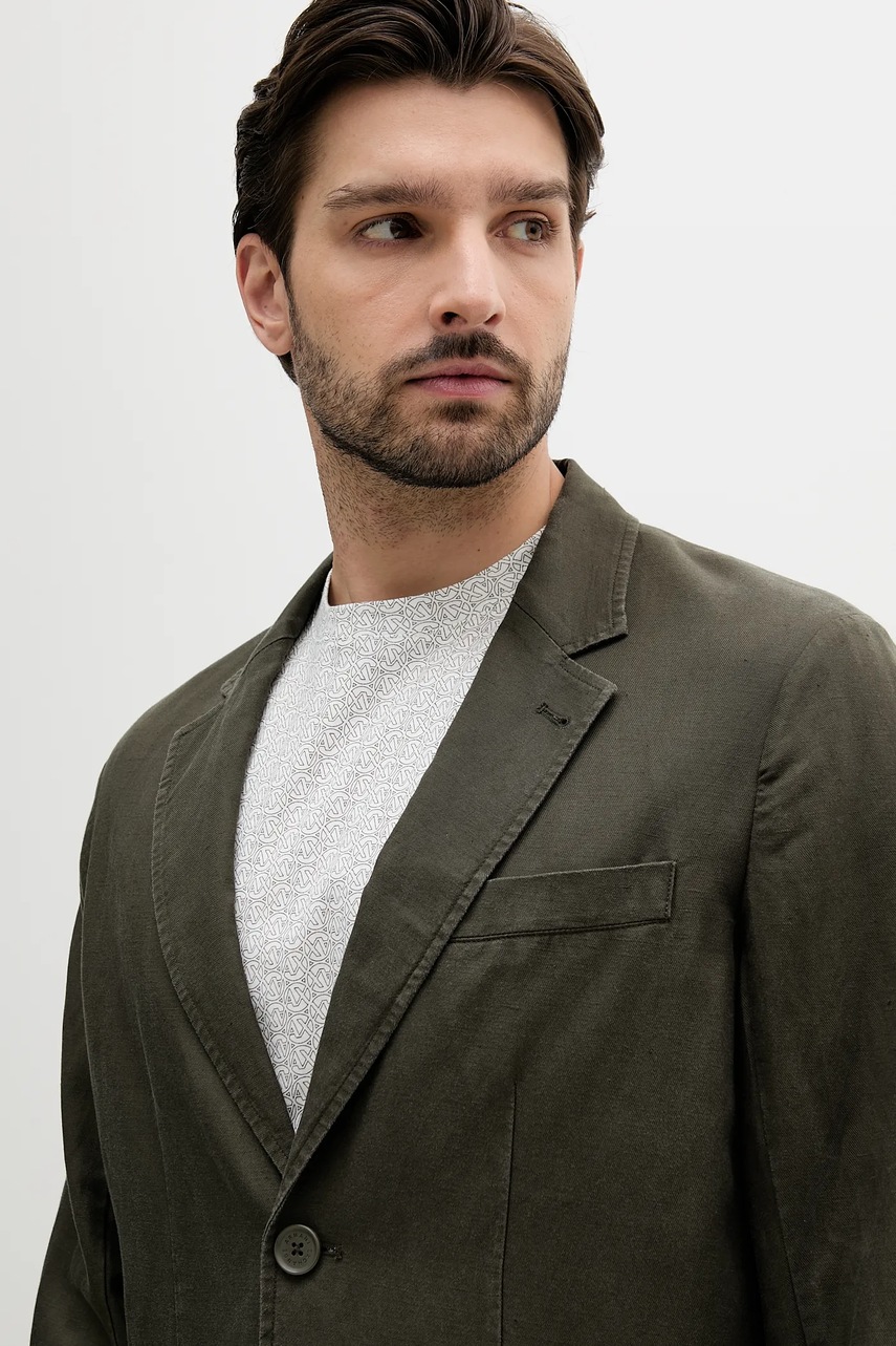 Sako s příměsí lnu Armani Exchange (obrázek 4)