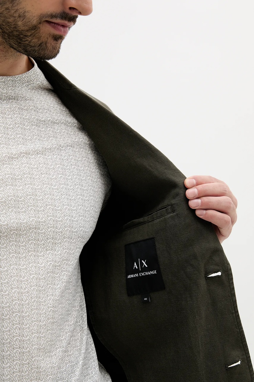 Sako s příměsí lnu Armani Exchange (obrázek 6)