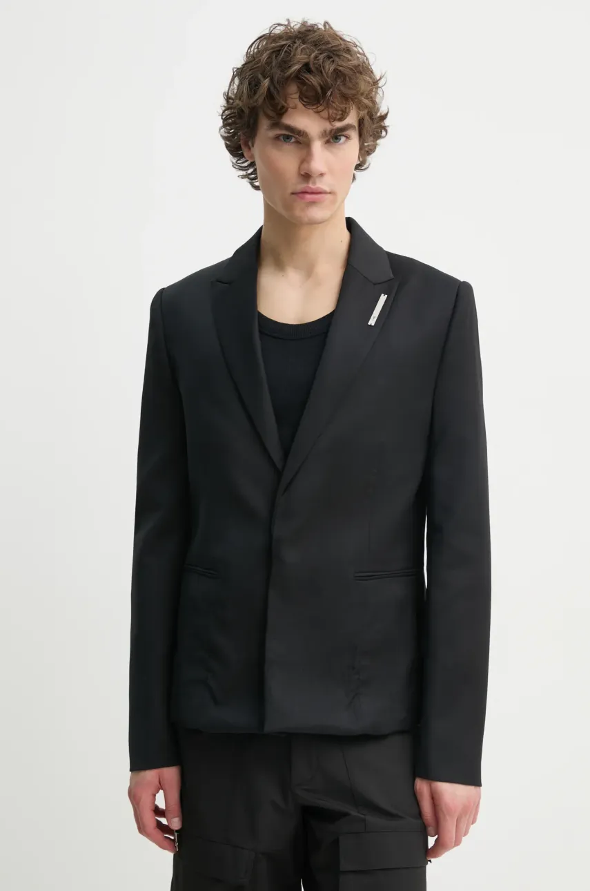 Heliot Emil geaca de lana culoarea negru, PRESS25_M_04_048_BLK01