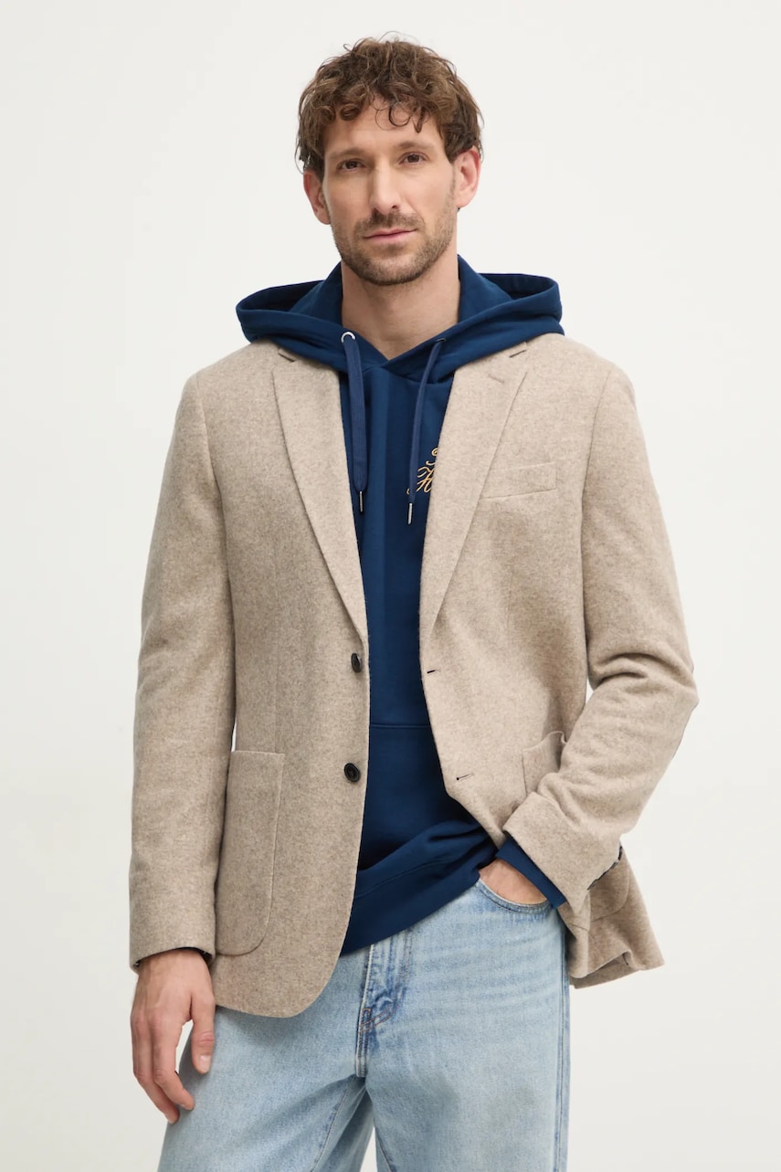 Hackett London sacou barbati, culoarea bej, HM443467R Hackett London sacou barbati, culoarea bej, HM443467R