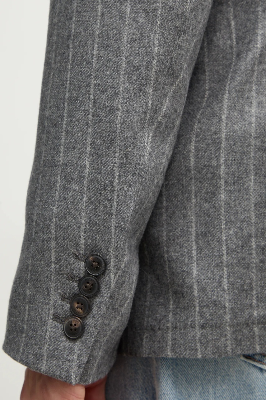 Σακάκι Hackett London χρώμα: γκρι, HM470563R φωτογραφία