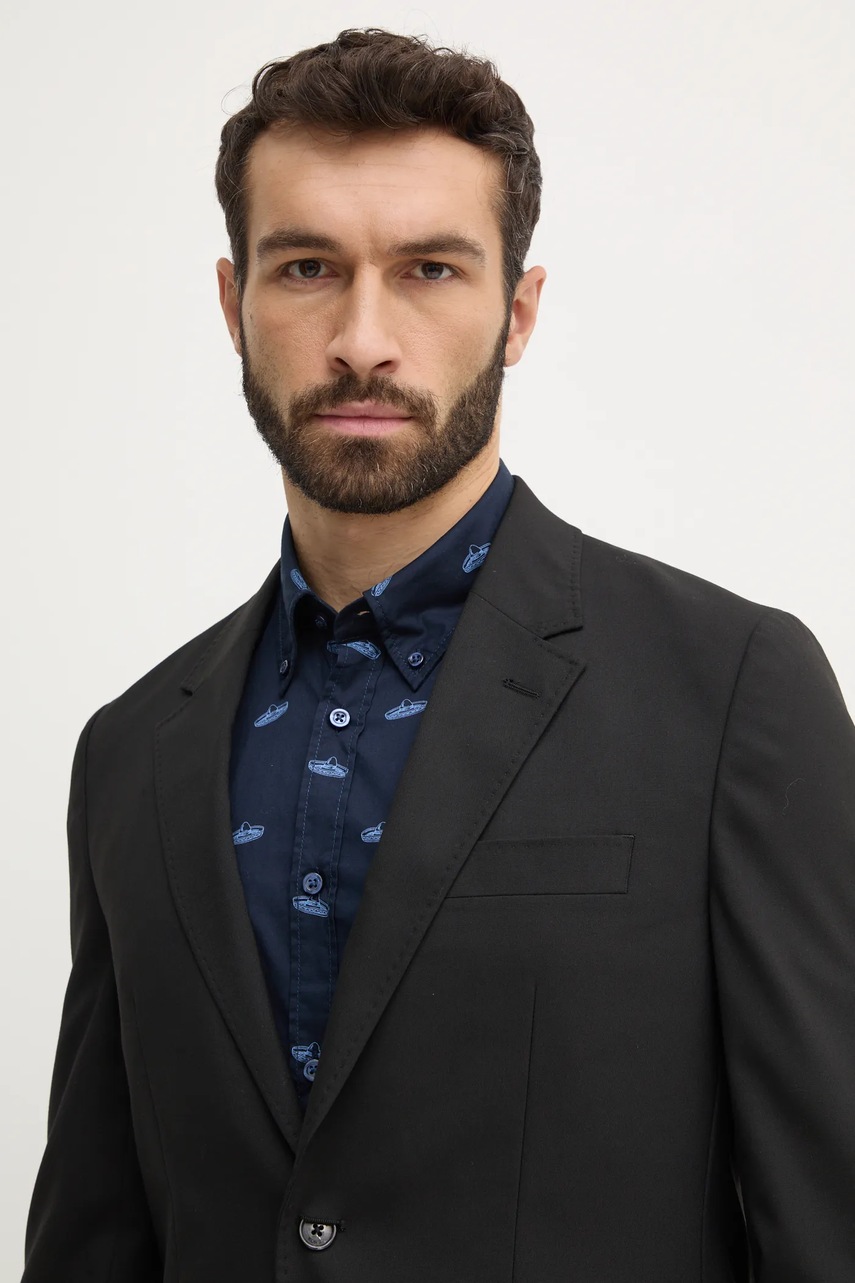 Σακάκι Michael Kors χρώμα: μαύρο, CR5100TENP φωτογραφία