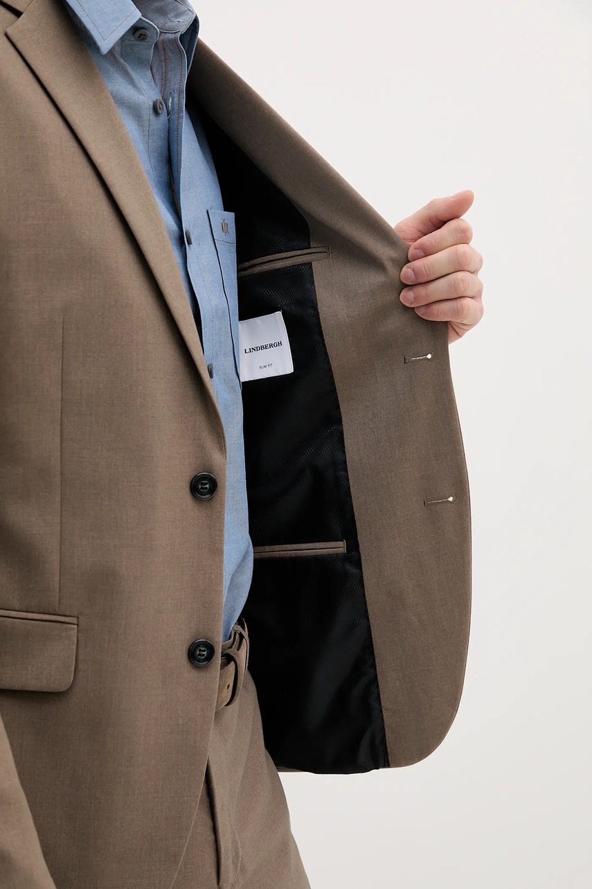 Κοστούμι Lindbergh χρώμα: μπεζ, 30-61040 φωτογραφία
