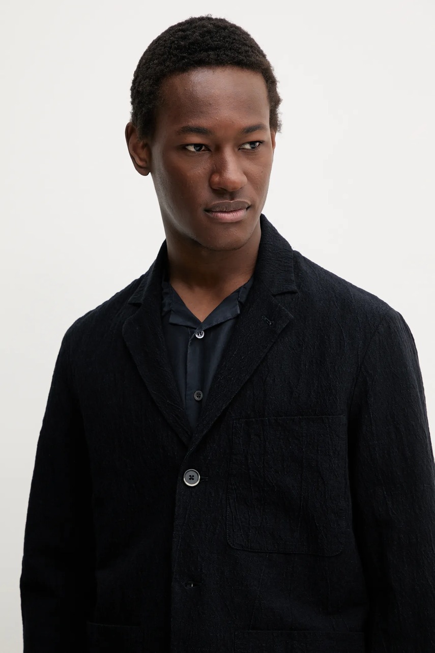 Blazer με μείγμα λινών BARENA VENEZIA Camicia Mola ανδρικό, χρώμα: ναυτικό μπλε, OSU5067.2768 φωτογραφία