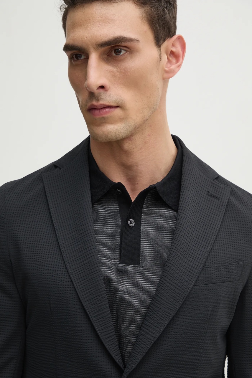 Σακάκι BOSS χρώμα: μαύρο, 50540703 φωτογραφία