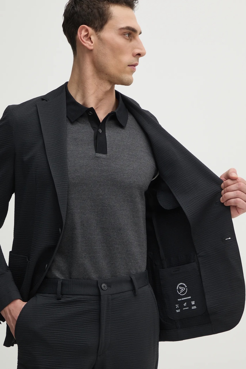 Σακάκι BOSS χρώμα: μαύρο, 50540703 φωτογραφία