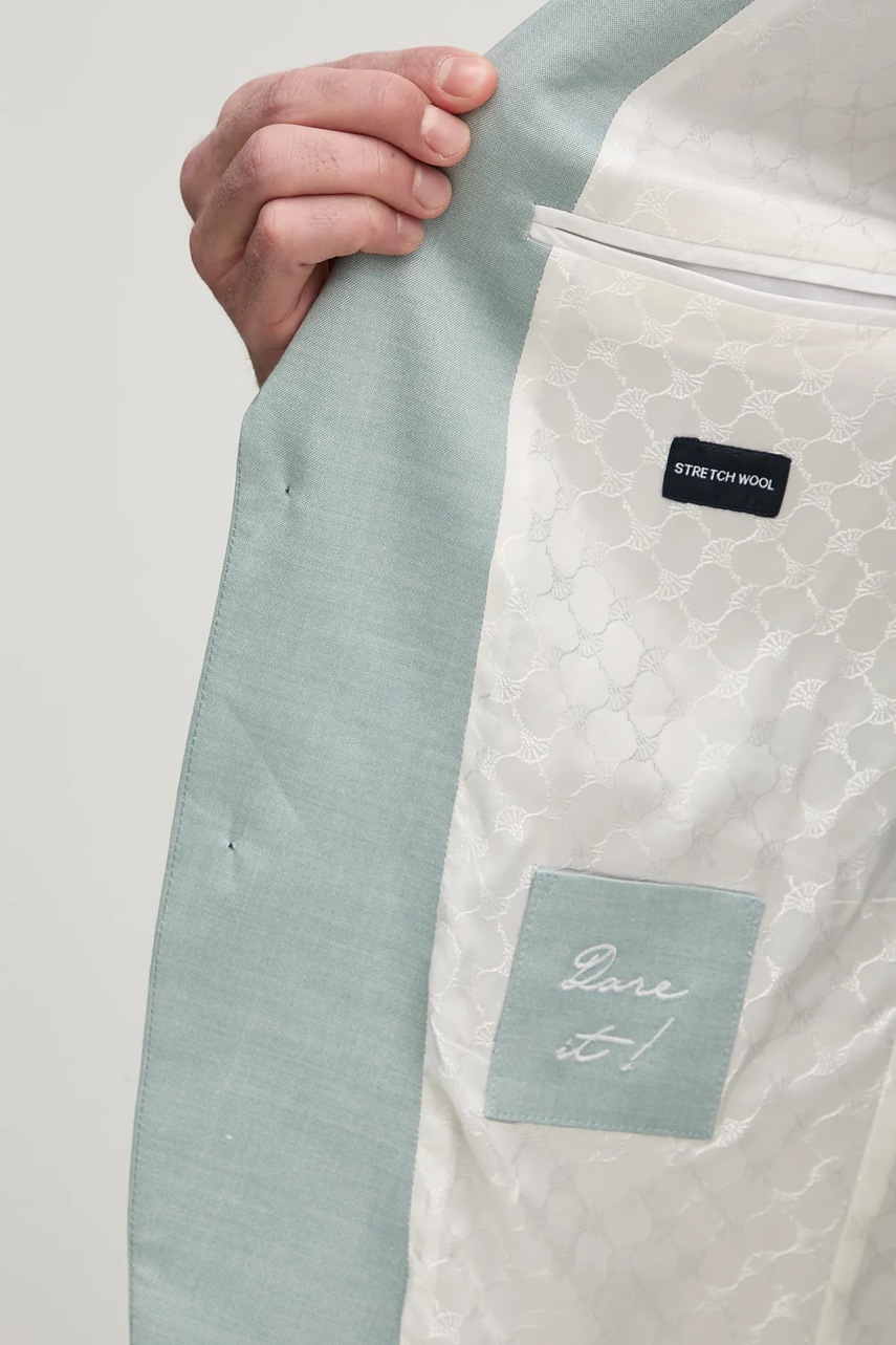 Μπλέιζερ με μίγμα μαλλιού Joop! ανδρικό, χρώμα: τιρκουάζ, 30038962 φωτογραφία