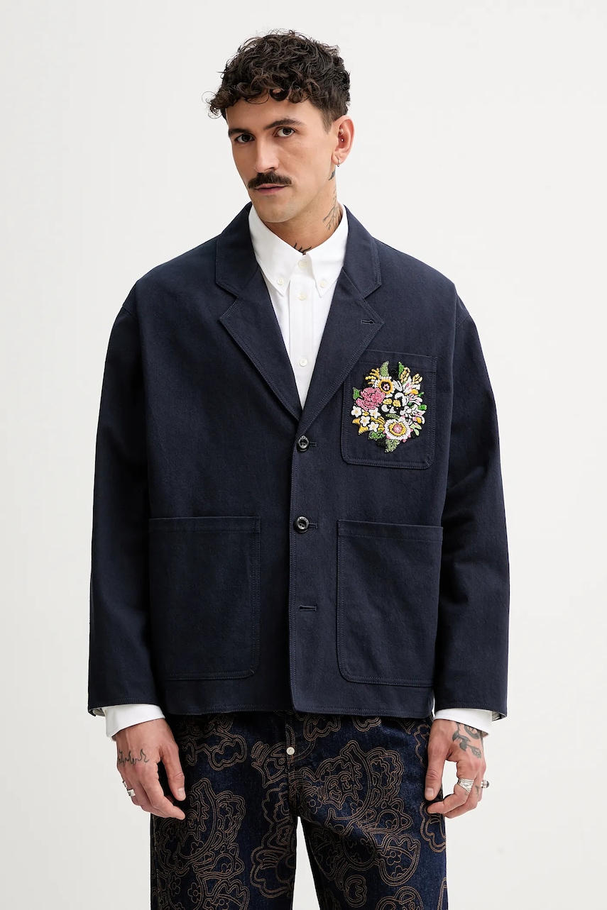 Kenzo sacou culoarea bleumarin, FF55VE2319GV.79 Kenzo sacou culoarea bleumarin, FF55VE2319GV.79