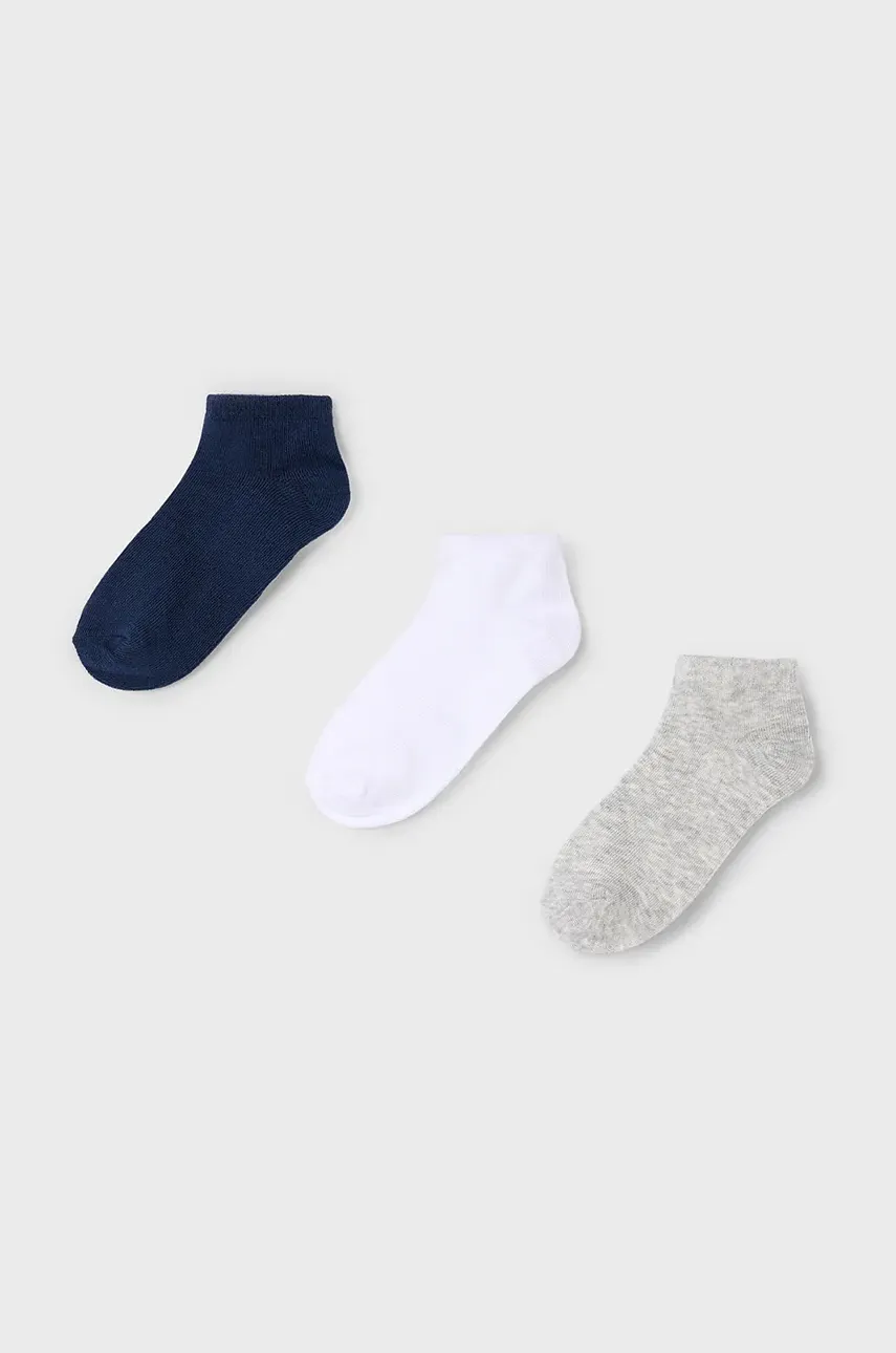 Dětské ponožky Mayoral 3-pack šedá barva, 10909