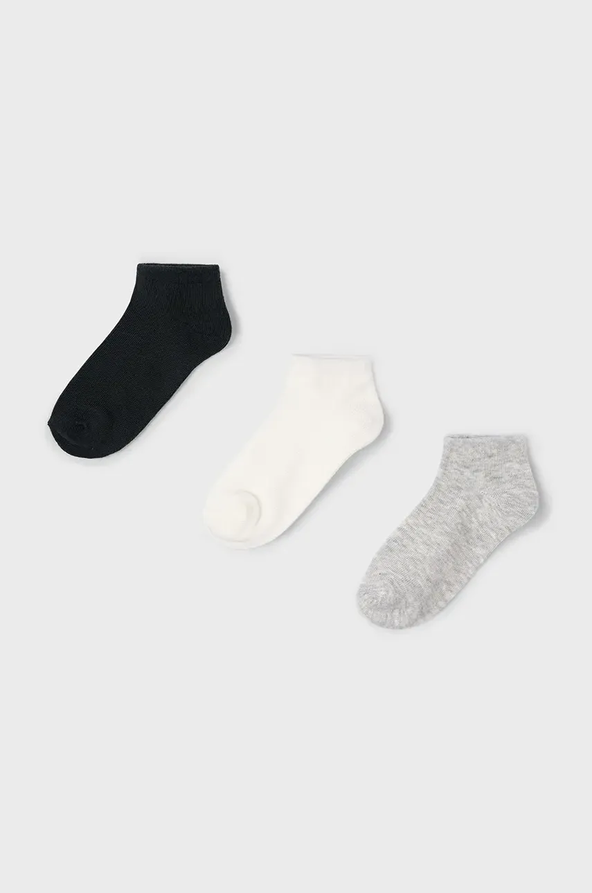 Dětské ponožky Mayoral 3-pack černá barva, 10909
