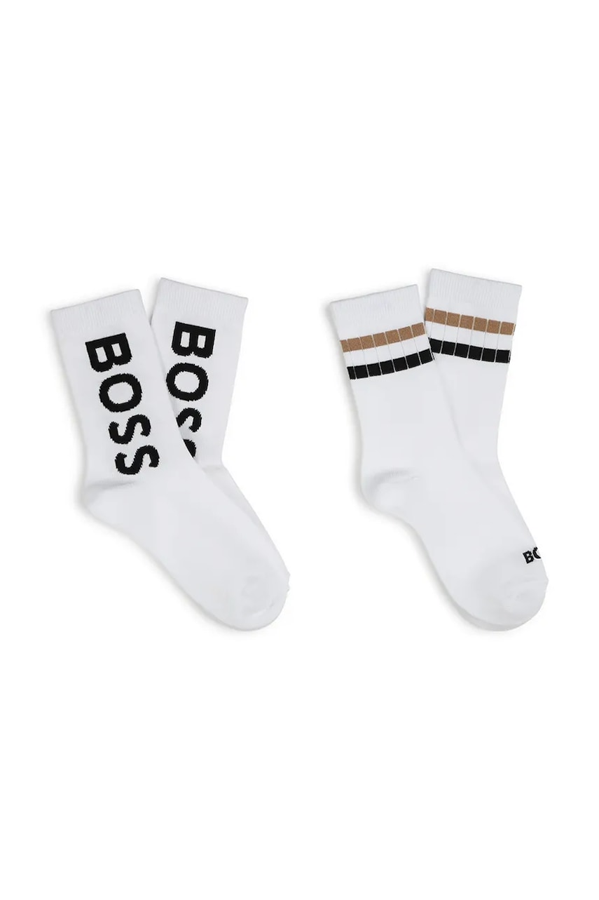 BOSS sosete copii 2-pack culoarea alb, J51743 BOSS sosete copii 2-pack culoarea alb, J51743