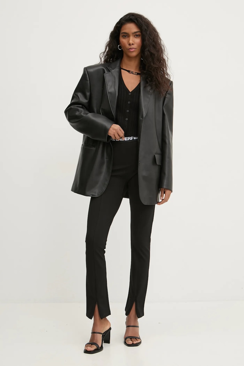 Леггинсы Karl Lagerfeld Jeans женские цвет чёрный однотонные A1W10060 Леггинсы Karl Lagerfeld Jeans женские цвет чёрный однотонные A1W10060