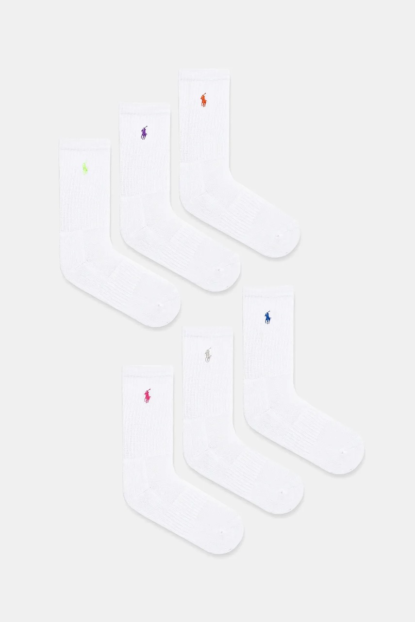 

Чорапи Polo Ralph Lauren (6 чифта) в бяло 455972889, Бял