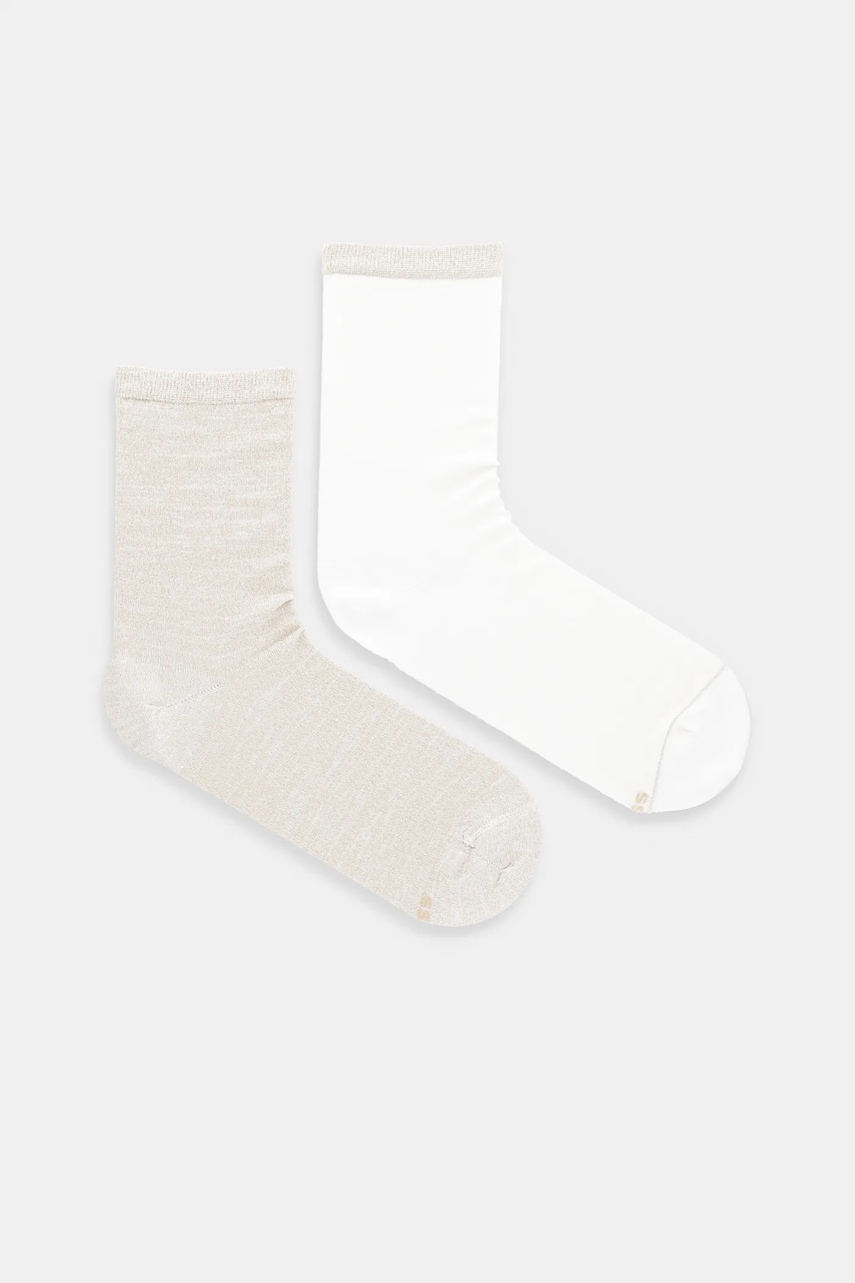 BOSS sosete 2-pack femei, culoarea bej, 50534668