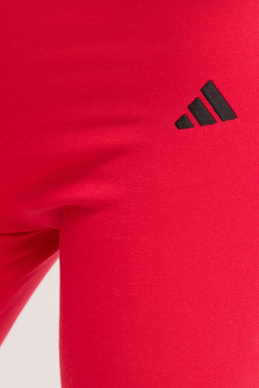 Легінси adidas Essentials жіночі колір червоний однотонні JD3074 