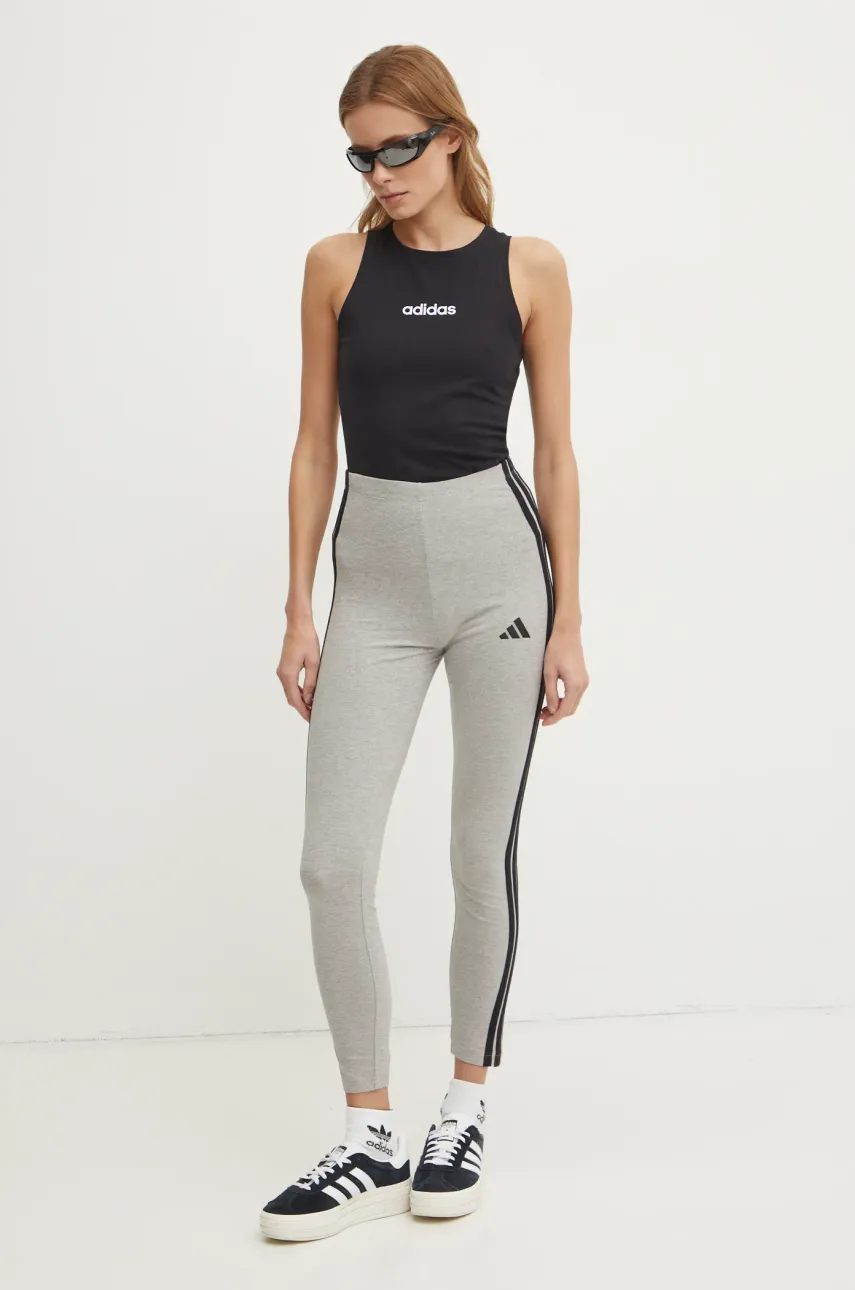 Леггинсы adidas Essentials женские цвет серый меланж JE0068 Леггинсы adidas Essentials женские цвет серый меланж JE0068