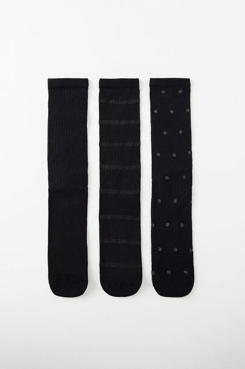 Хлопковые носки womensecret GENERIC SOCKS PACKS 3 шт цвет чёрный 4488625 Хлопковые носки womensecret GENERIC SOCKS PACKS 3 шт цвет чёрный 4488625
