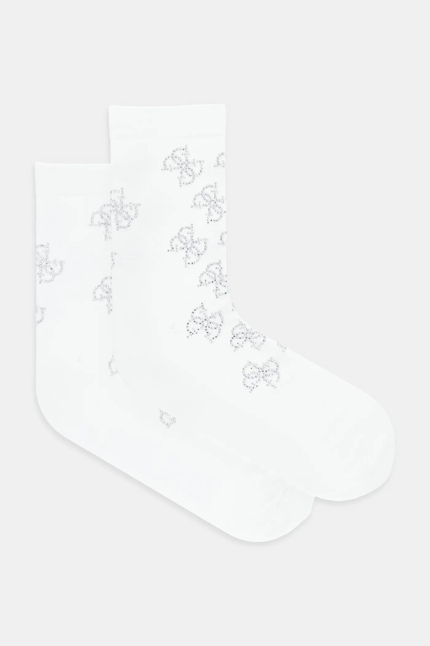 

Чорапи Guess в бежово O5RY02 KBZU0, Бял