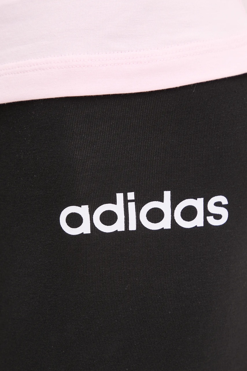 Κολάν adidas Essentials Linear χρώμα: μαύρο, JG8621 φωτογραφία