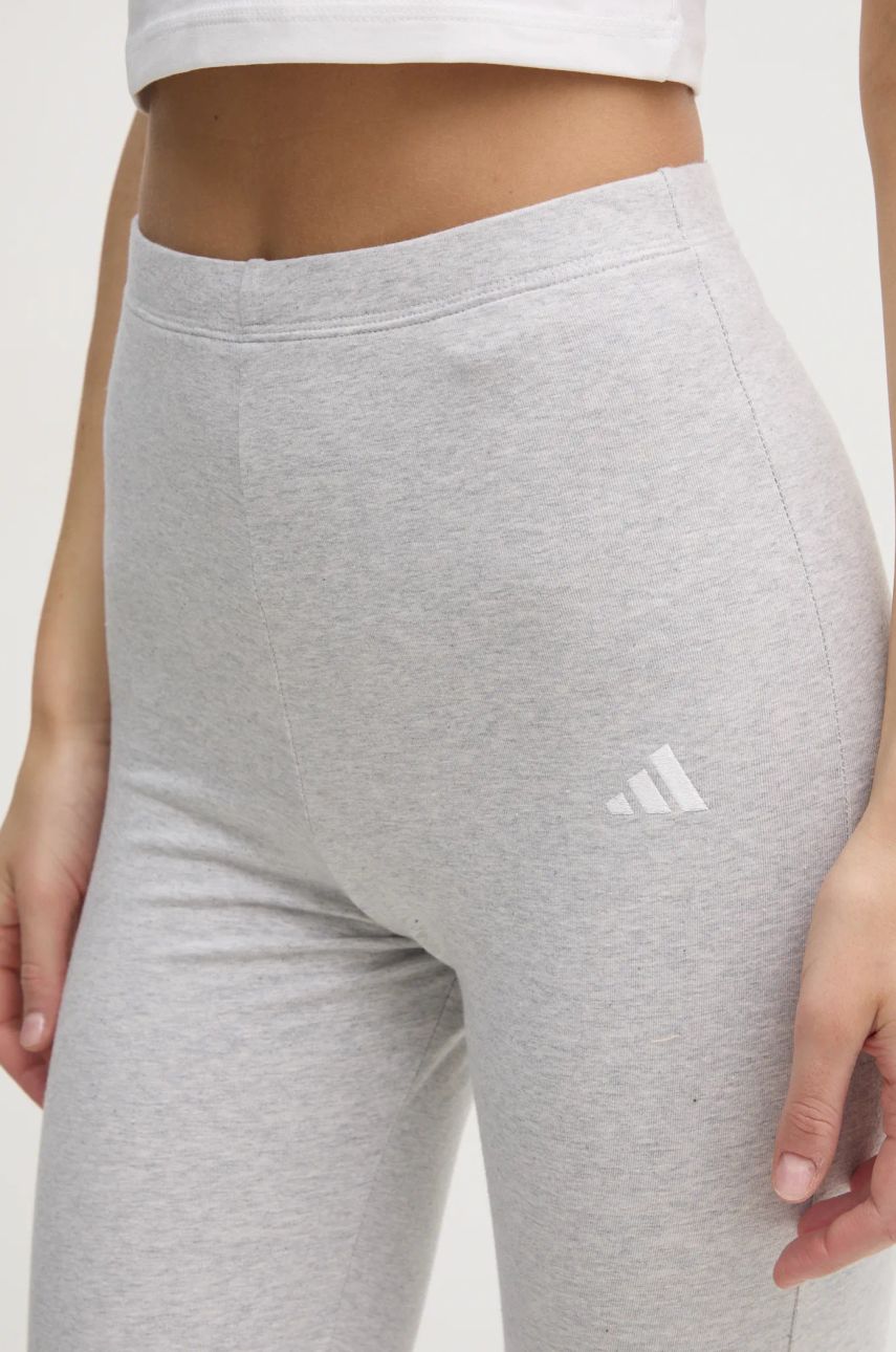 Tajice adidas Essentials za žene, boja: siva, bez uzorka, JD9962