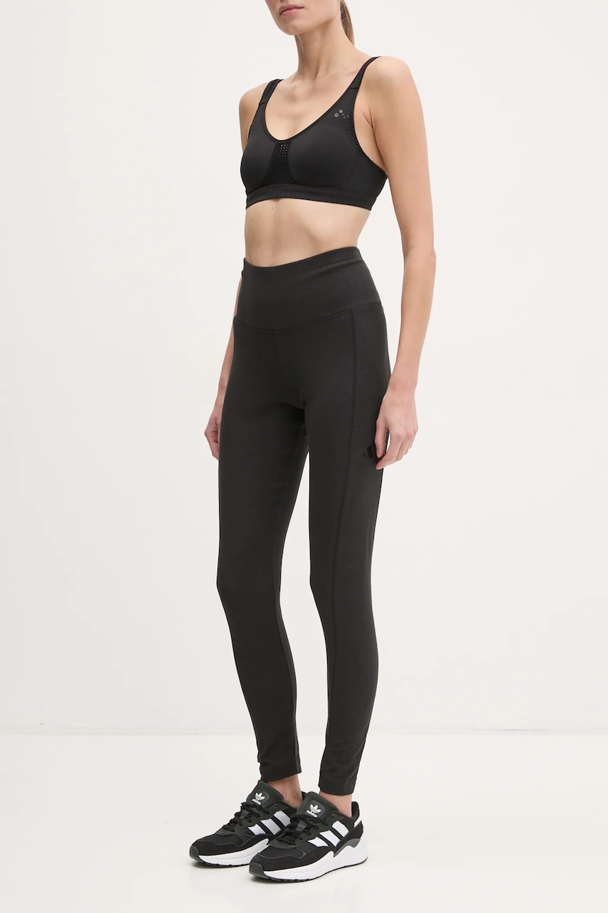 adidas pantaloni ALL SZN RIB femei, culoarea negru, uni, JJ1249