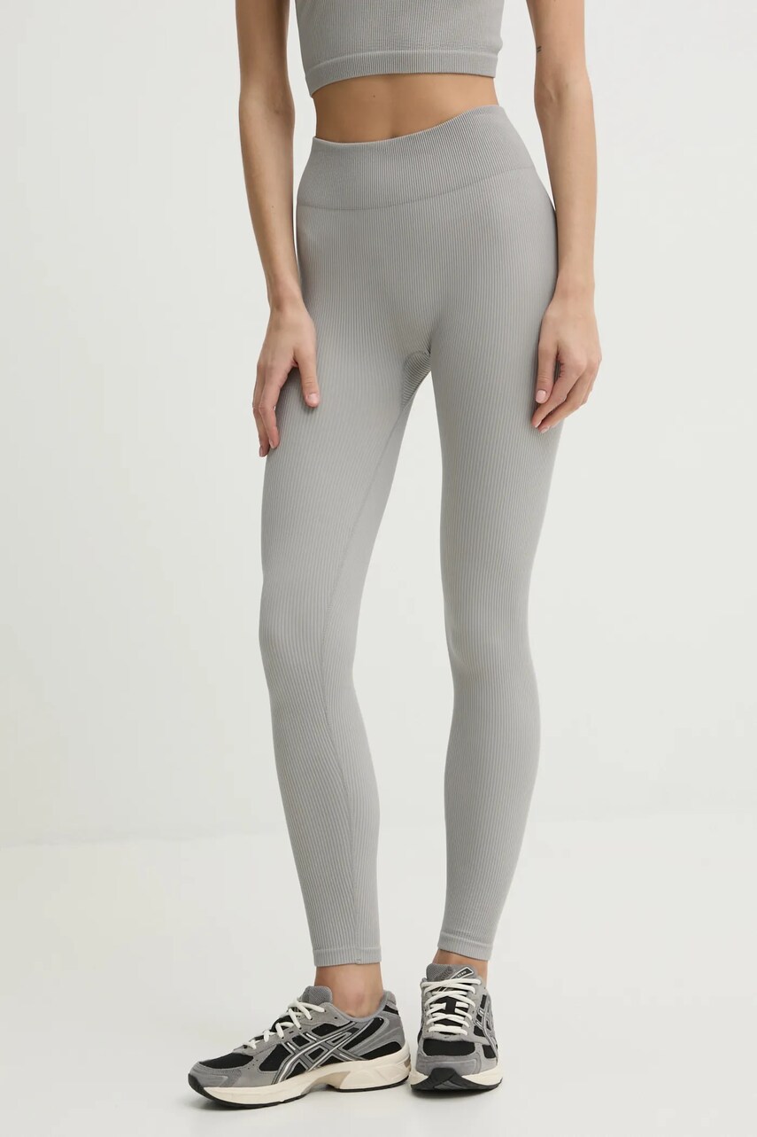 Levně Legíny Guess MARTINA dámské, šedá barva, hladké, V5RB07 Z3KH0