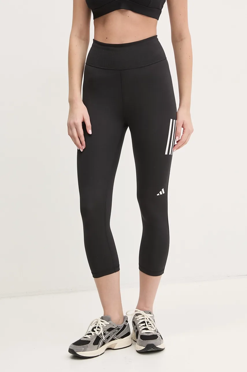 adidas Performance leggins de alergare Own The Run culoarea negru, cu imprimeu, IS9918