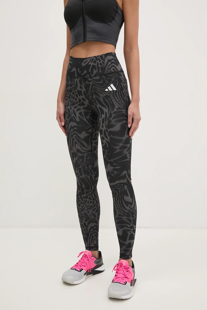 adidas Performance leggins de antrenament Optime culoarea negru, modelator, JM9881