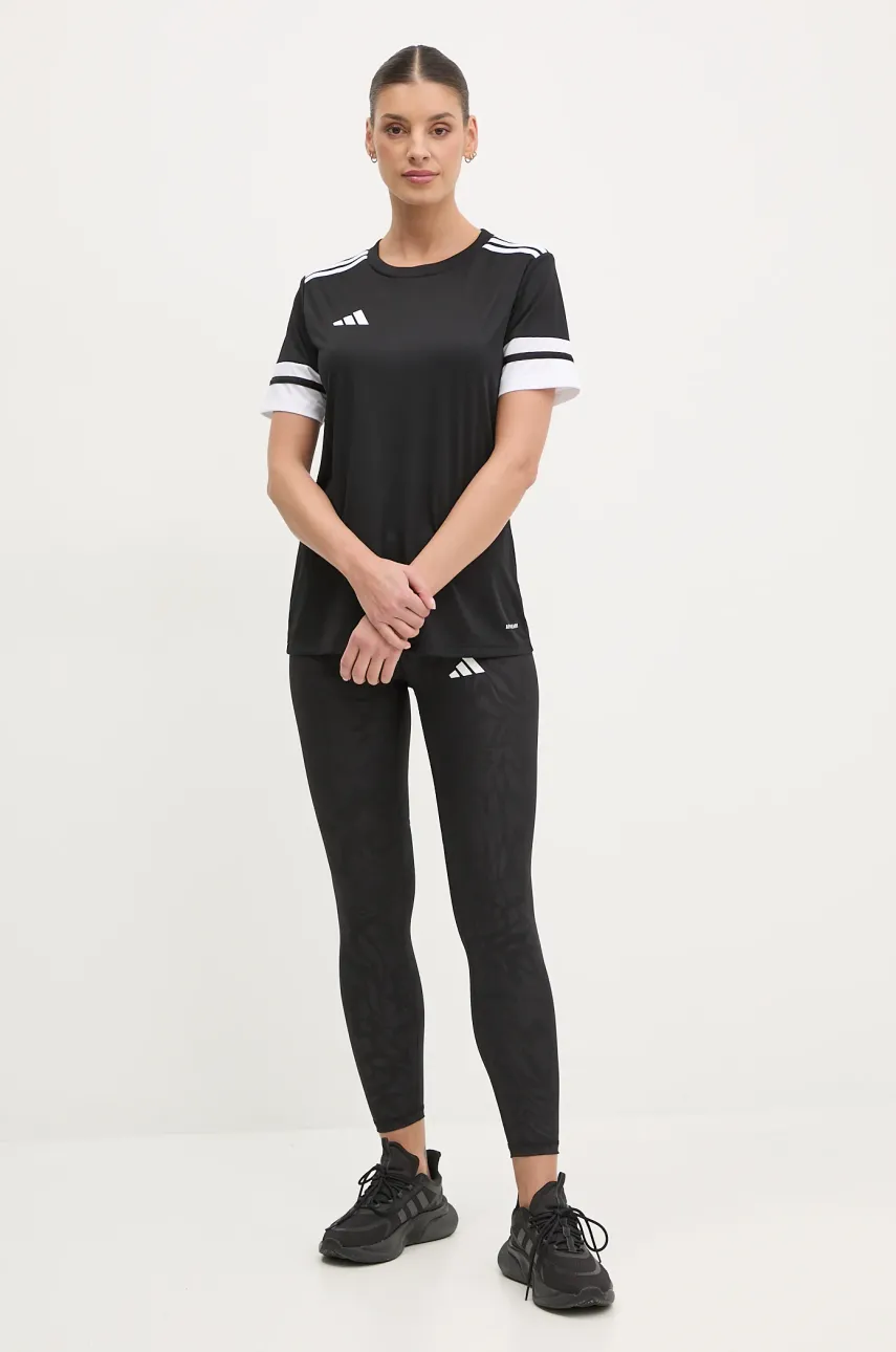 Тренировочные леггинсы adidas Performance Techfit цвет чёрный с узором JE3644 Тренировочные леггинсы adidas Performance Techfit цвет чёрный с узором JE3644