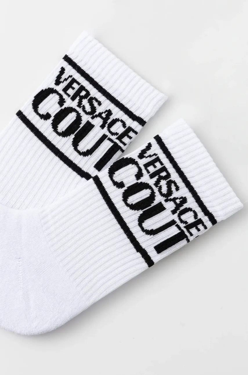 Носки Versace Jeans Couture женские цвет белый 78HA0J04 ZG079 Носки Versace Jeans Couture женские цвет белый 78HA0J04 ZG079