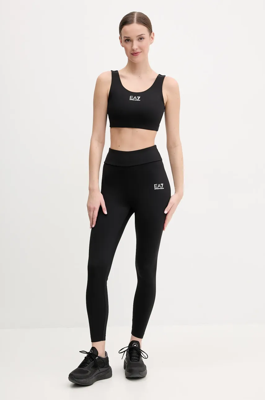 Тренировочные леггинсы EA7 Emporio Armani цвет чёрный однотонные AF12625.7W000232 Тренировочные леггинсы EA7 Emporio Armani цвет чёрный однотонные AF12625.7W000232